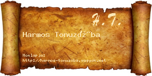 Harmos Tonuzóba névjegykártya