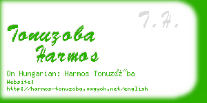 tonuzoba harmos business card